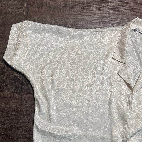 Dior Cream Patterned Robe - Picture 2 of 11